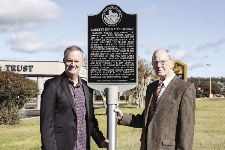Garrett-Insurance-Kerrville-receives-historical-marker